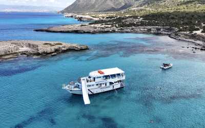 Wycieczka jednodniowa, Wycieczka Rejs na Blue Lagoon poranny z transferem z adresu z Pafos łodzią Blue Diamond